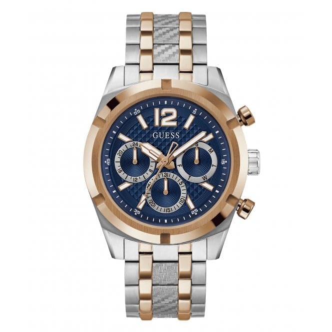 Guess Gents Resistance 2 Tone Watch Gw0714g3 -korean beauty