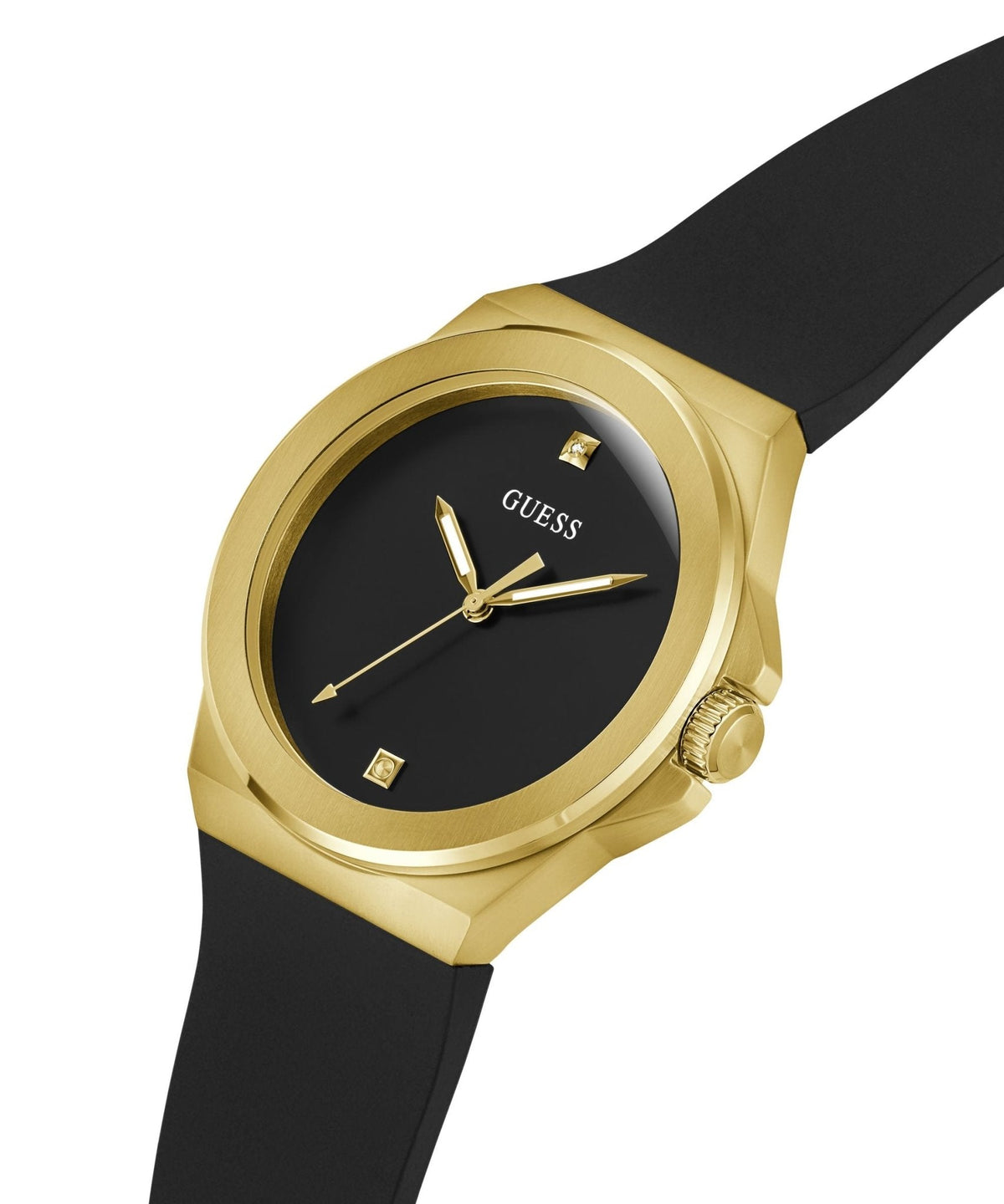 Gents Vinyl Gold Tone Silicone Watch Gw0790g1 -korean beauty