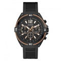 Guess Black Copper Wire Detail Watch W1168g3 -korean beauty