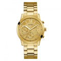 Guess Watches Guess Ladies Gold Watch Champagne Chrono Look Dial W1070l2 -korean beauty