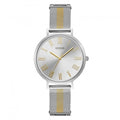Guess Watches Guess Ladies Silver Two Tone Mesh Bracelet Watch W1155l1 -korean beauty
