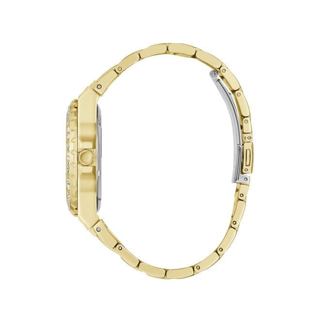 Guess Watches Reveal Ladies Trend Gold Stainless Steel Watch Gw0302l2 -korean beauty