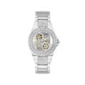 Guess Watches Reveal Ladies Trend Silver Stainless Steel Watch Gw0302l1 -korean beauty