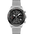 Hugo Boss Mens 1513886 Chronograph Pilot Edition Stainless Steel Watch -korean beauty