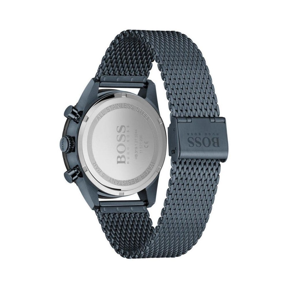 Hugo Boss Mens 1513887 Chronograph Blue Pilot Edition Watch -korean beauty