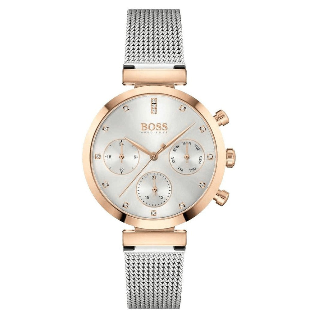 Hugo Boss Ladies Watch Flawless Two Tone Hb1502551 -korean beauty