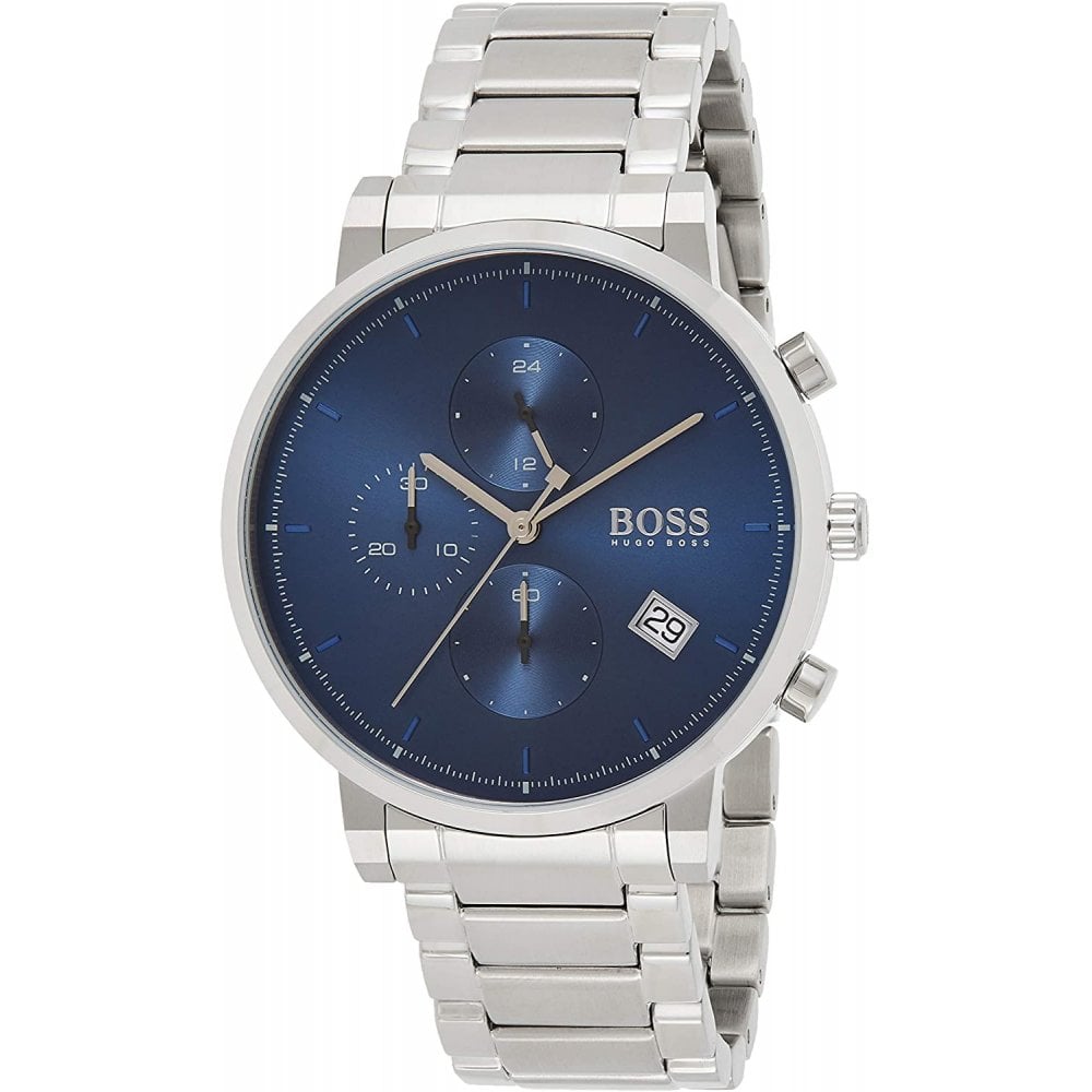 Hugo Boss Men S Chronograph Watch Integrity Blue Hb1513779 -korean beauty
