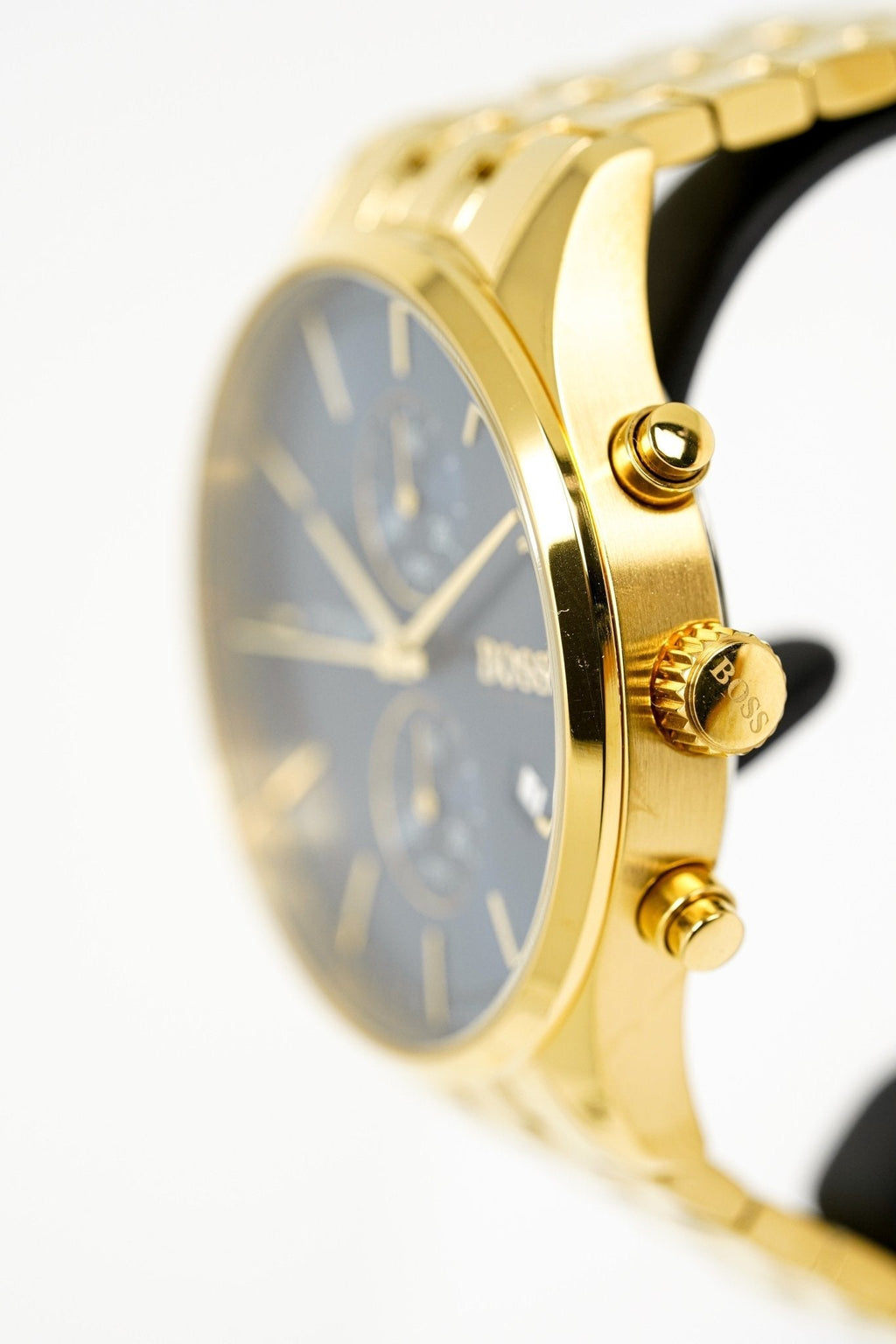 Hugo Boss Men S Watch Associate Yellow Gold Blue Hb1513841 -korean beauty