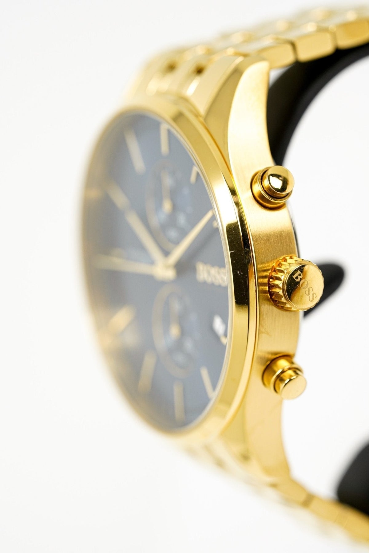 Hugo Boss Men S Watch Associate Yellow Gold Blue Hb1513841 -korean beauty