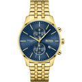 Hugo Boss Men S Watch Associate Yellow Gold Blue Hb1513841 -korean beauty
