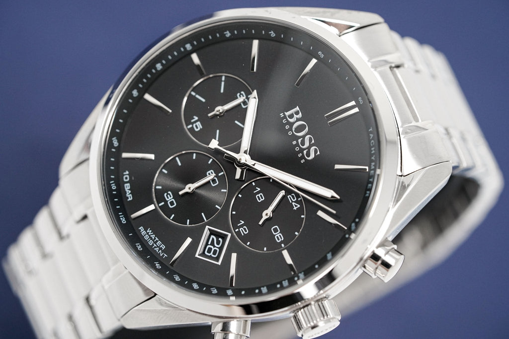 Hugo Boss Men S Watch Champion Black Hb1513871 -korean beauty