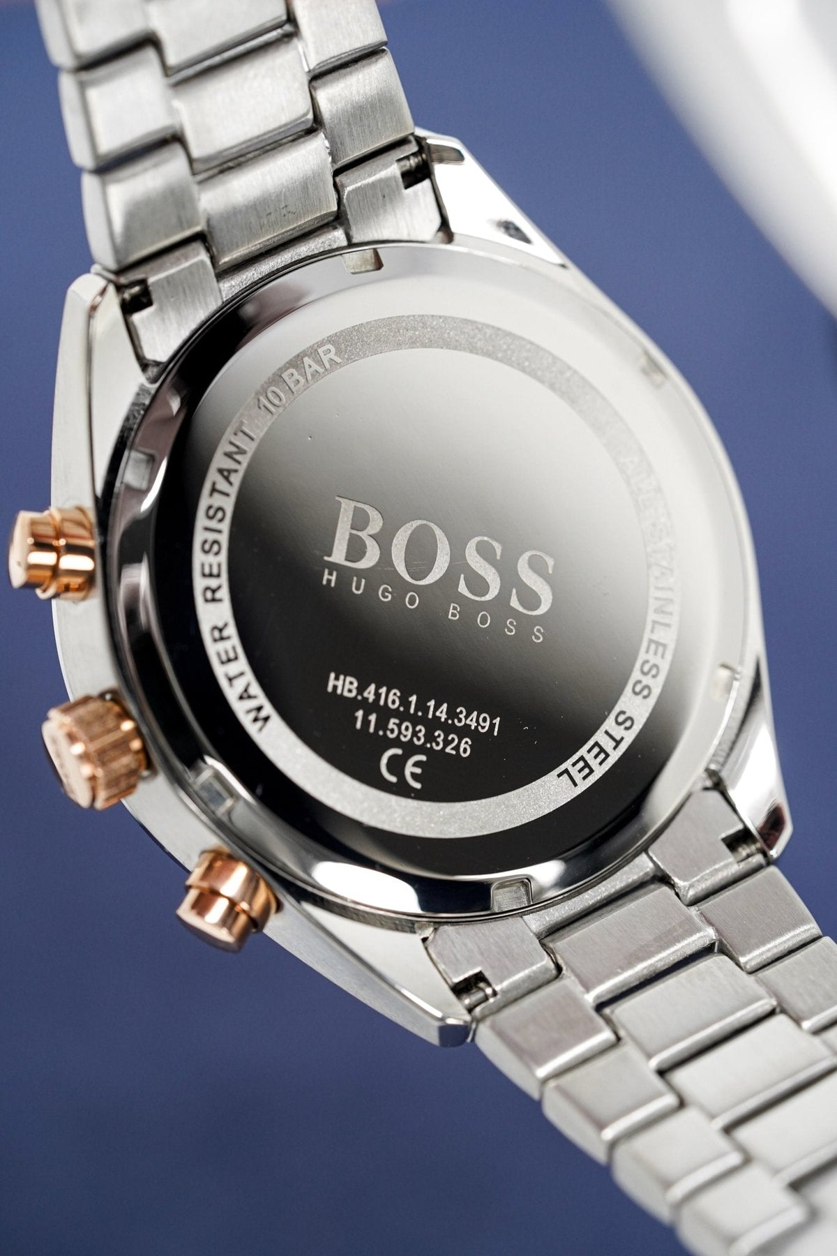 Hugo Boss Men S Watch Champion Two Tone Black Hb1513819 -korean beauty