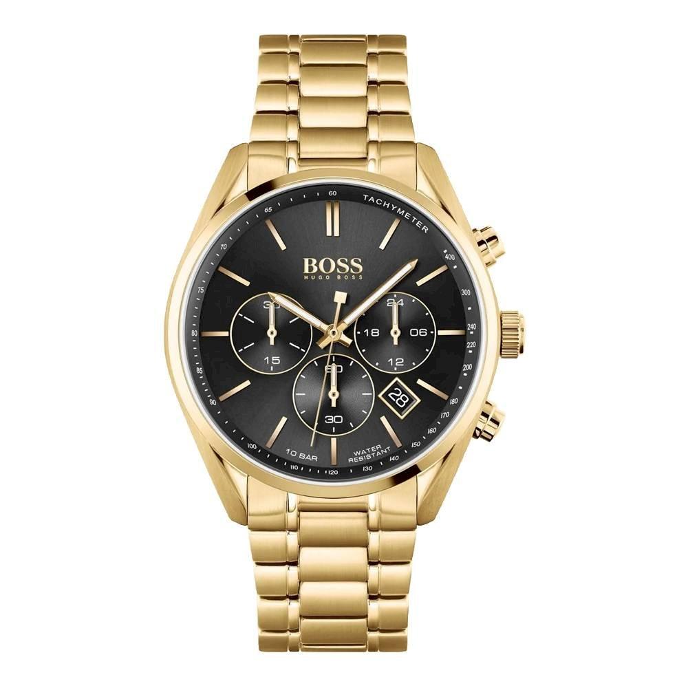 Hugo Boss Men S Watch Champion Yellow Gold Hb1513848 -korean beauty