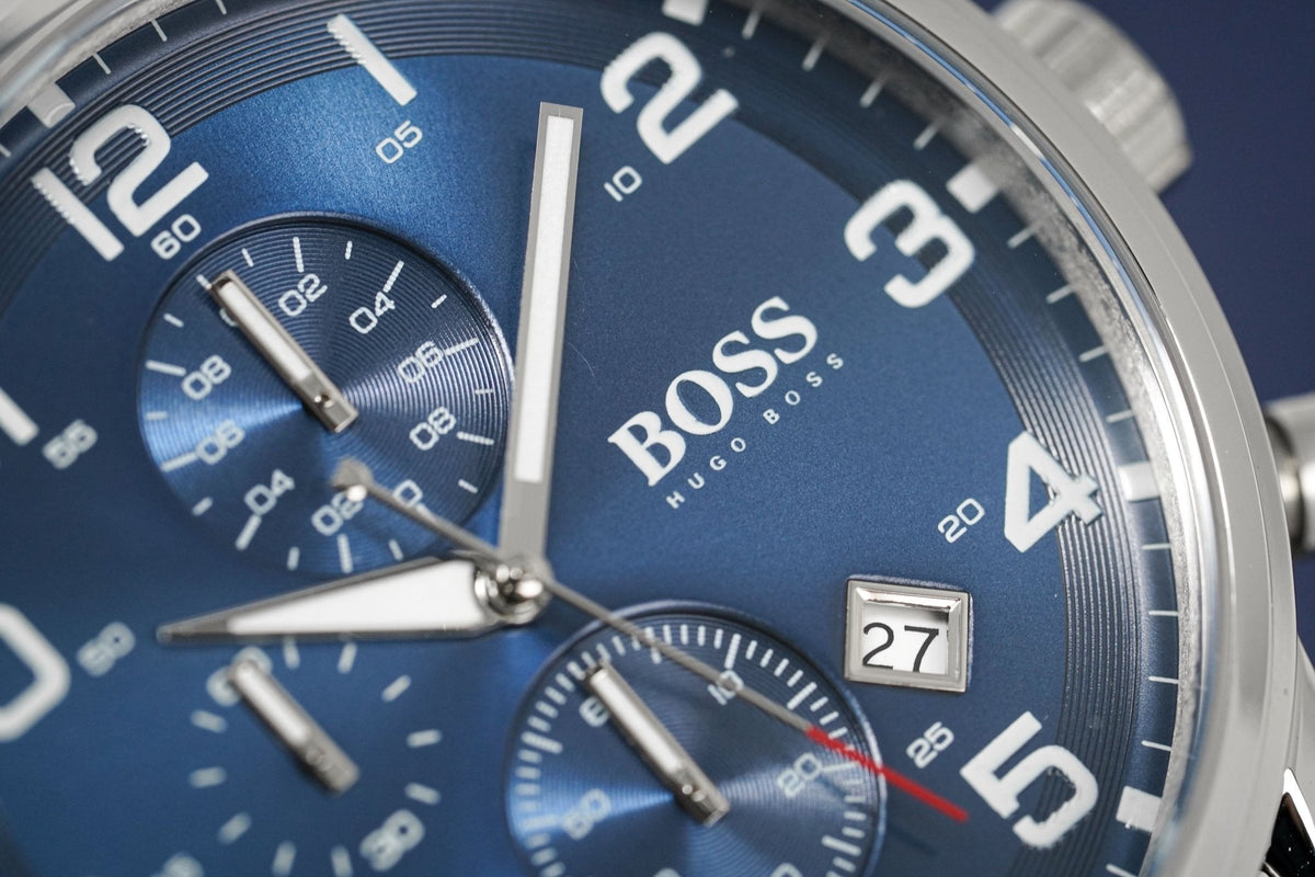 Hugo Boss Watch Chronograph Aeroliner Blue Hb1513183 -korean beauty