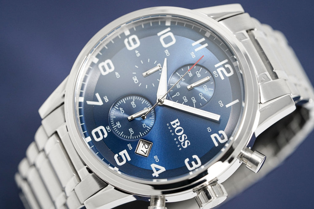 Hugo Boss Watch Chronograph Aeroliner Blue Hb1513183 -korean beauty