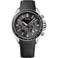 Hugo Boss Men S Watch Chronograph Black Driver Fabric Leather Hb1513087 -korean beauty