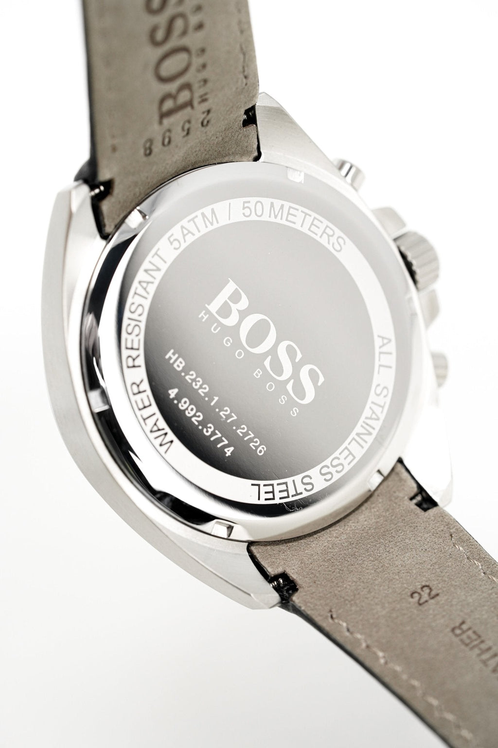 Hugo Boss Men S Watch Chronograph Black Driver Leather Hb1513085 -korean beauty