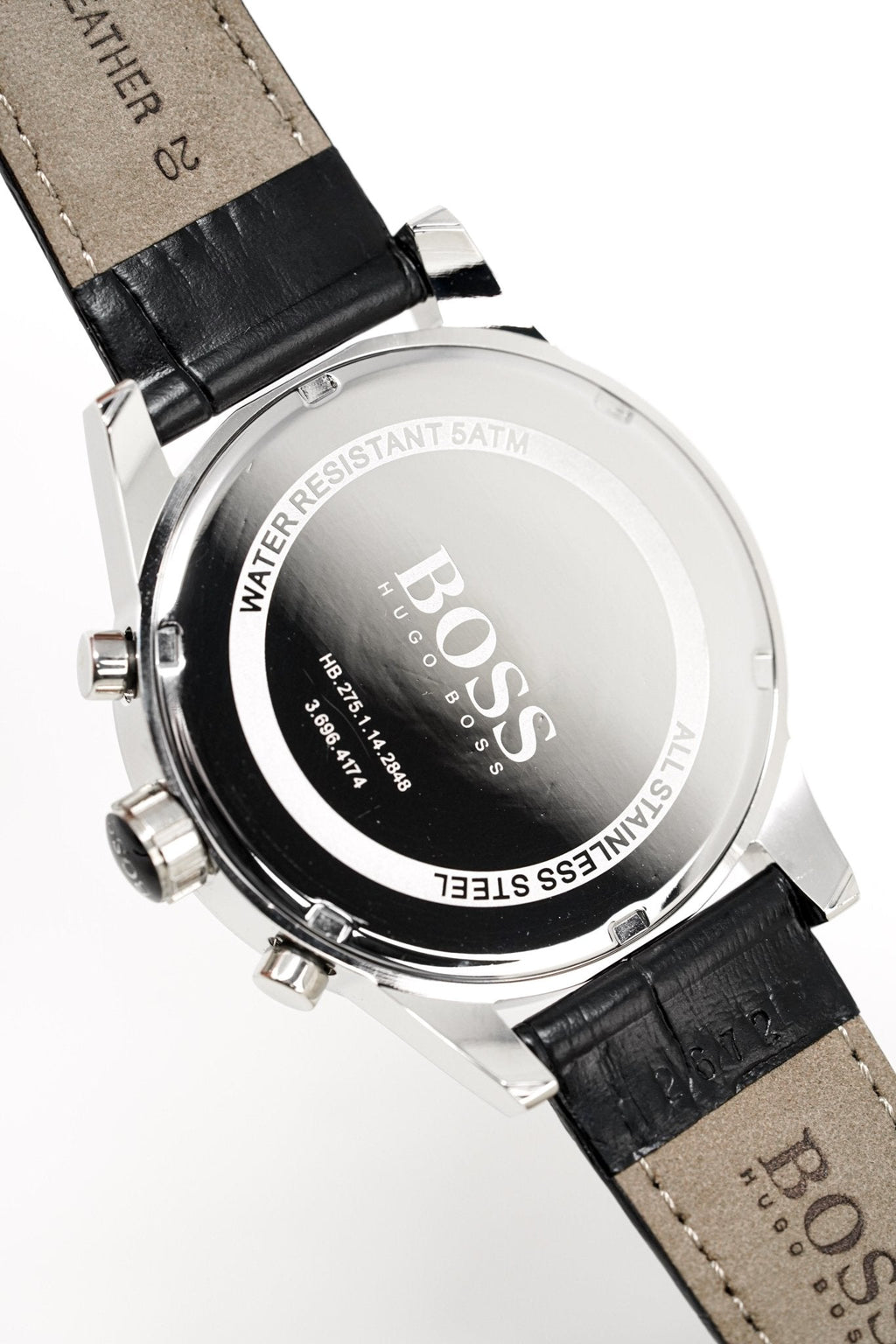 Hugo Boss Men S Watch Chronograph Blue Jet Leather Hb1513283 -korean beauty