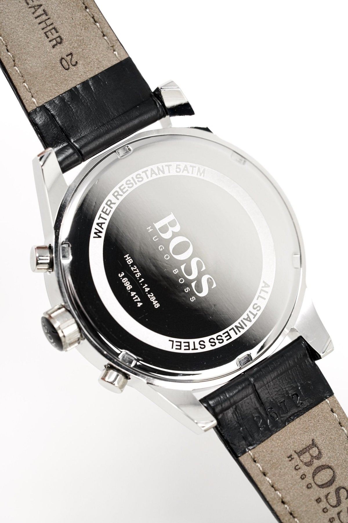 Hugo Boss Men S Watch Chronograph Blue Jet Leather Hb1513283 -korean beauty
