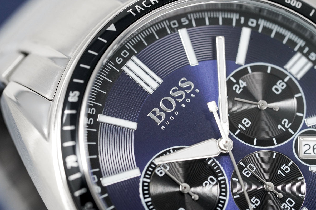 Hugo Boss Men S Watch Chronograph Driver Blue Hb1513081 -korean beauty