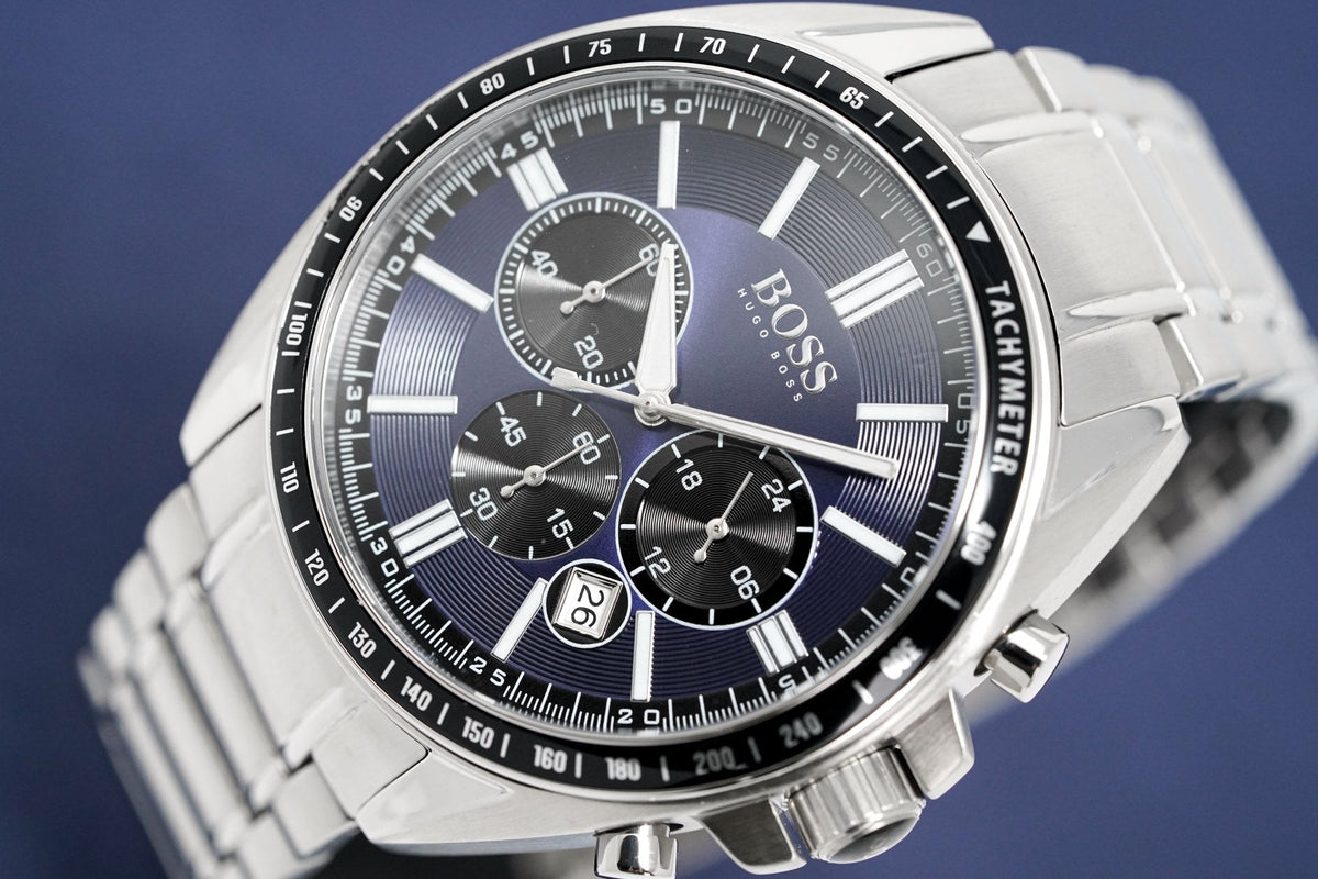 Hugo Boss Men S Watch Chronograph Driver Blue Hb1513081 -korean beauty
