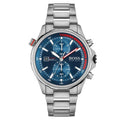 Hugo Boss Men S Watch Chronograph Globetrotter Blue Hb1513823 -korean beauty