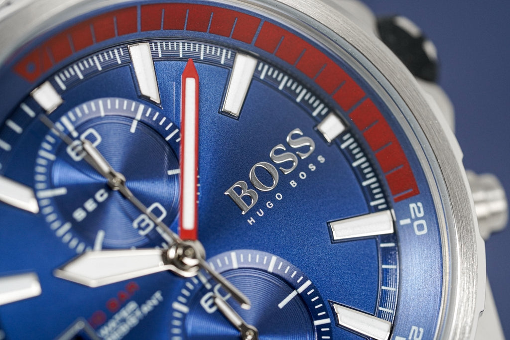 Hugo Boss Men S Watch Chronograph Globetrotter Blue Hb1513823 -korean beauty