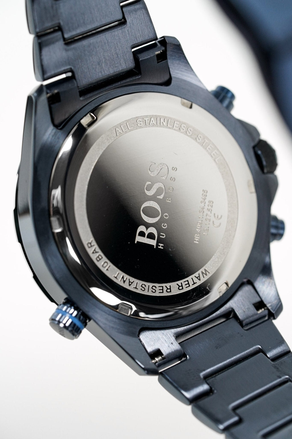 Hugo Boss Men S Watch Chronograph Globetrotter Blue Pvd Hb1513824 -korean beauty