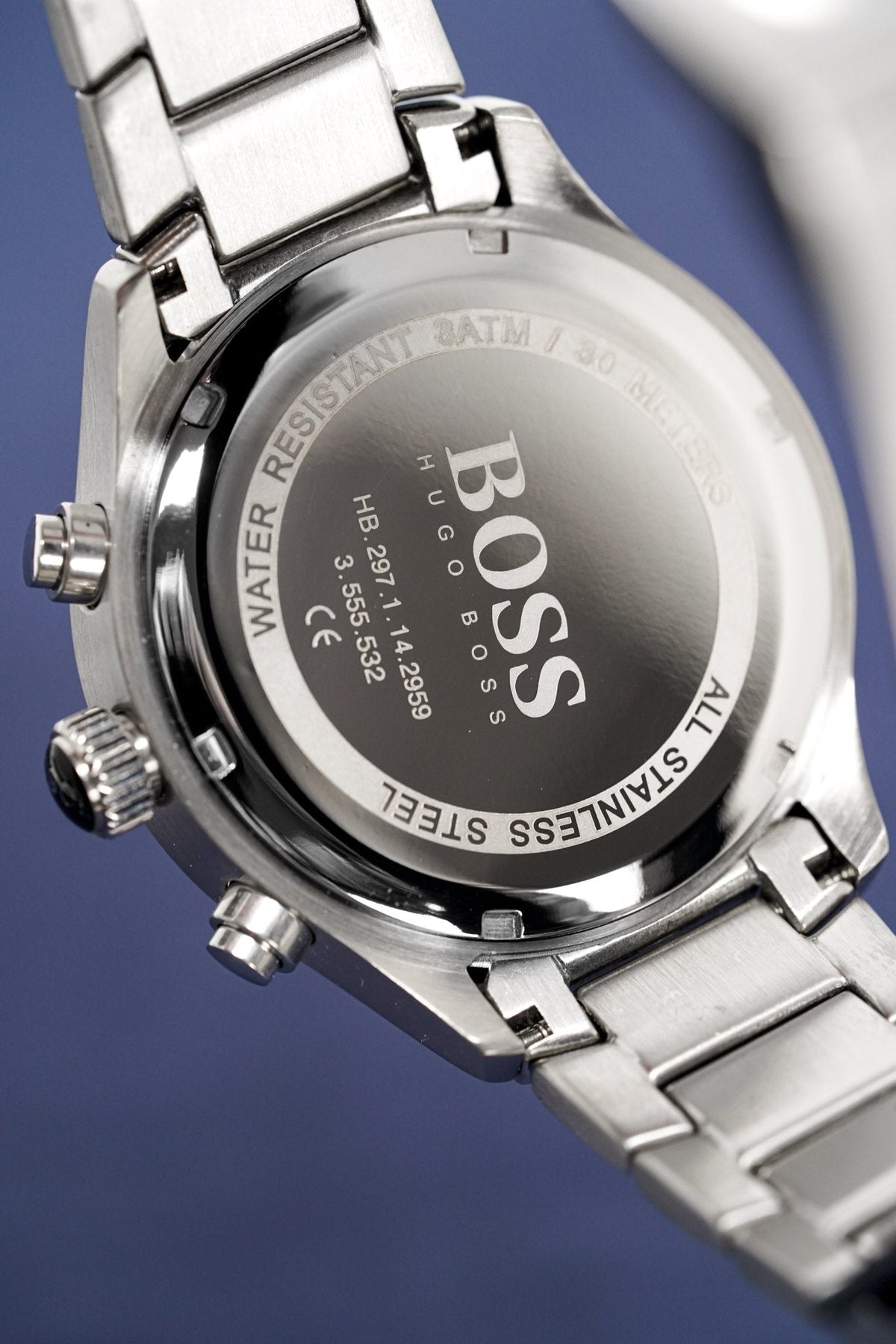 Hugo Boss Men S Watch Chronograph Grand Prix Blue Hb1513478 -korean beauty