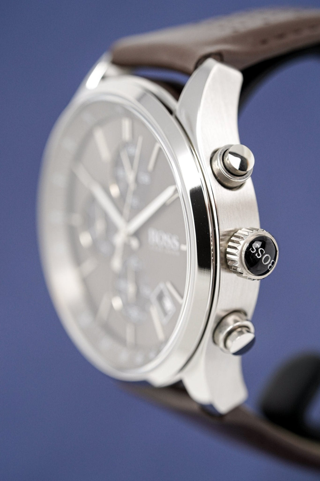 Hugo Boss Men S Watch Chronograph Grand Prix Grey Hb1513476 -korean beauty