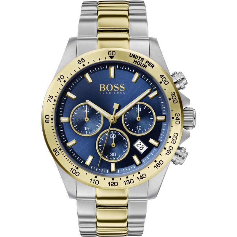 Hugo Boss Watch Chronograph Hero Two Tone Blue Hb1513767 -korean beauty