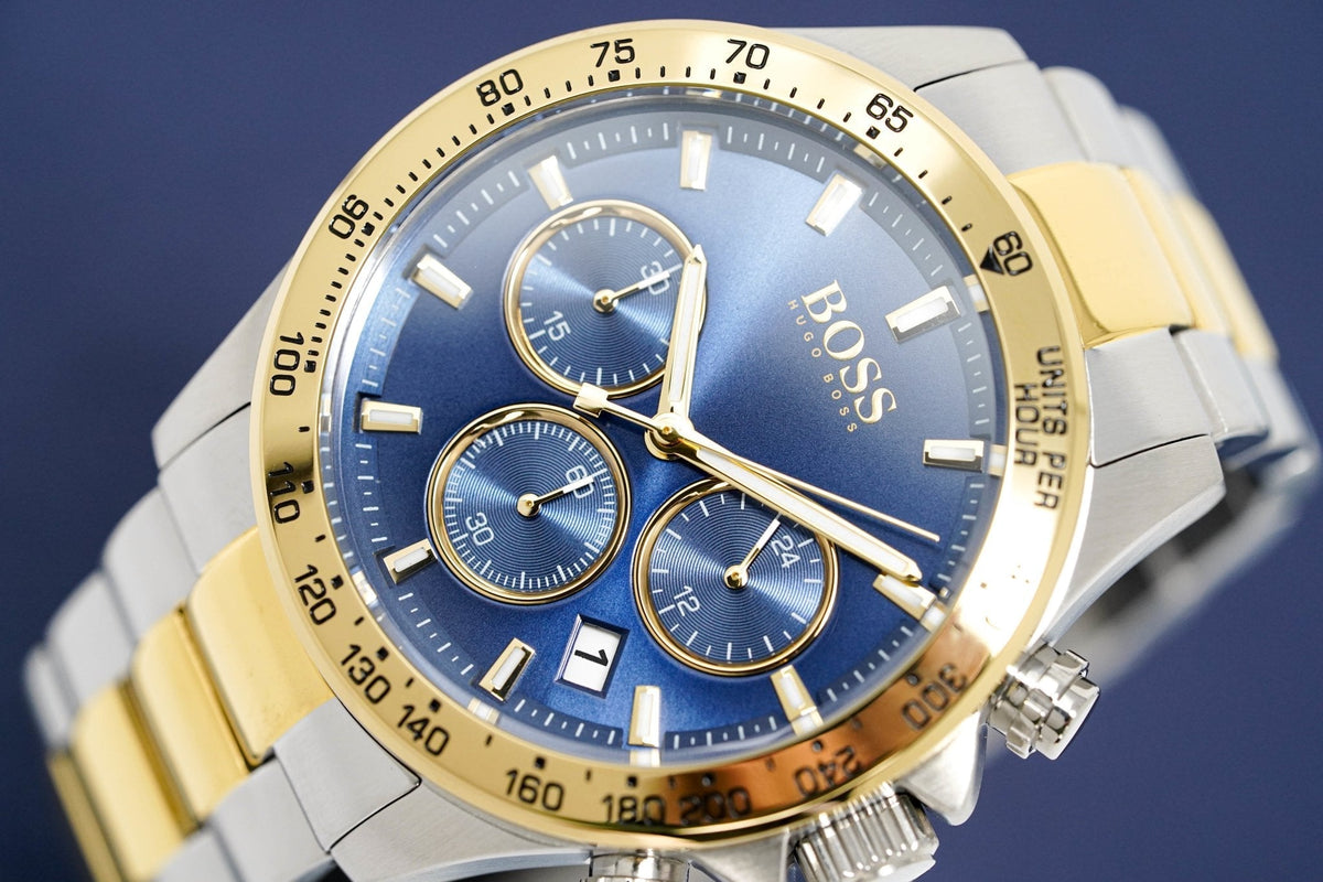 Hugo Boss Watch Chronograph Hero Two Tone Blue Hb1513767 -korean beauty