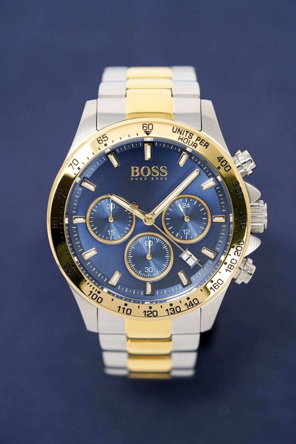Hugo Boss Watch Chronograph Hero Two Tone Blue Hb1513767 -korean beauty