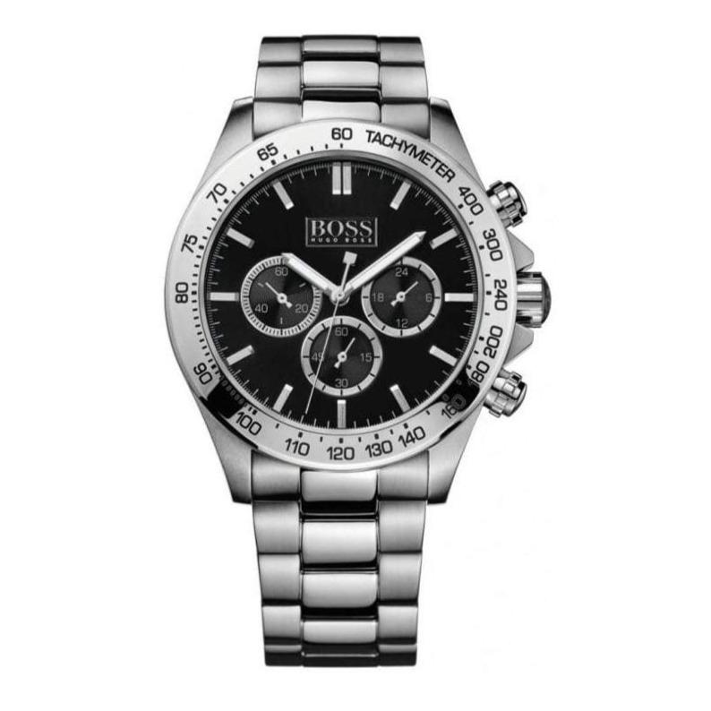 Hugo Boss Men S Watch Chronograph Ikon Black Hb1512965 -korean beauty