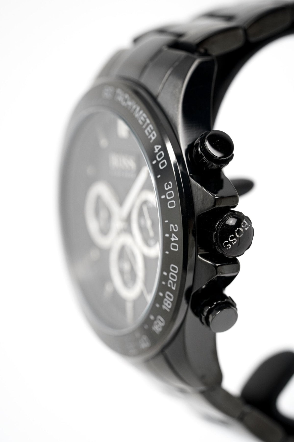 Hugo Boss Men S Watch Chronograph Ikon Black Pvd Hb1512961 -korean beauty