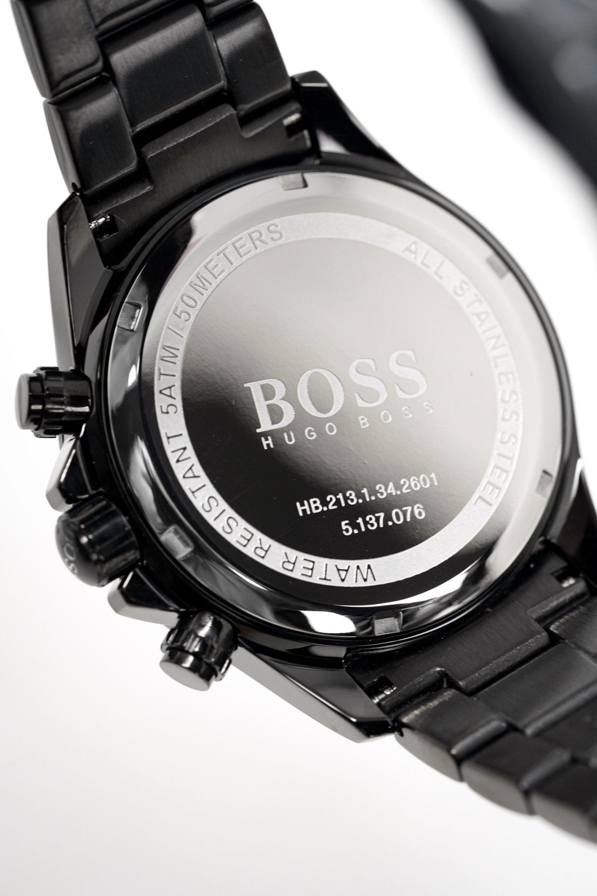 Hugo Boss Men S Watch Chronograph Ikon Black Pvd Hb1512961 -korean beauty