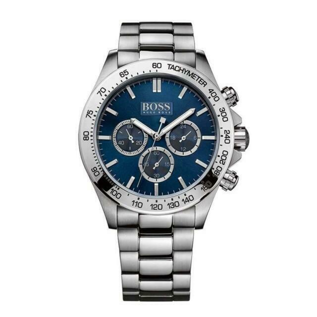 Hugo Boss Men S Watch Chronograph Ikon Blue Hb1512963 -korean beauty