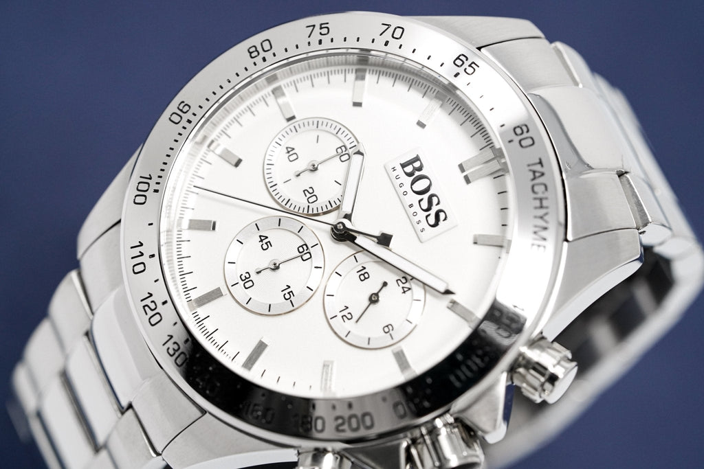 Hugo Boss Men S Watch Chronograph Ikon Silver Hb1512962 -korean beauty