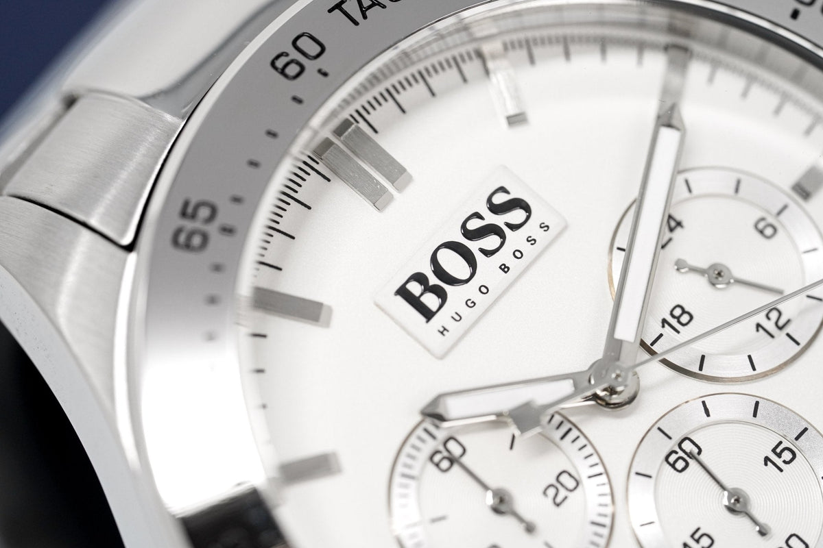 Hugo Boss Men S Watch Chronograph Ikon Silver Hb1512962 -korean beauty