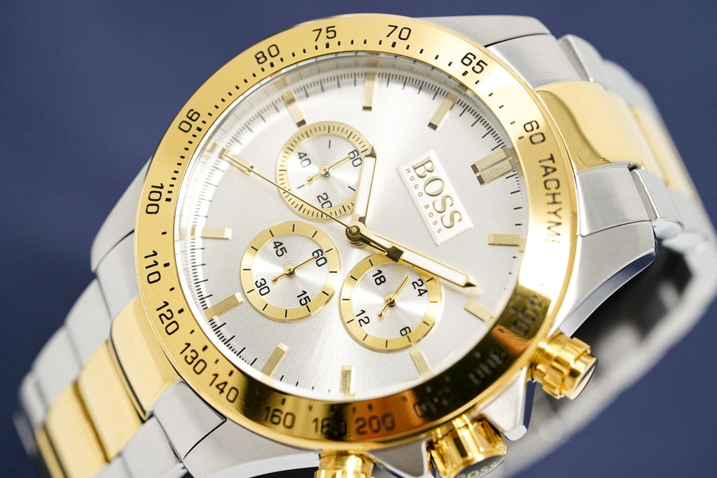Hugo Boss Men S Watch Chronograph Ikon Two Tone Hb1512960 -korean beauty