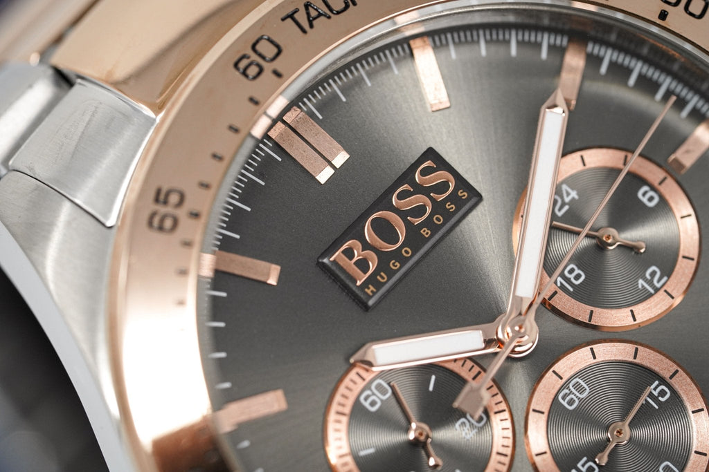 Hugo Boss Men S Watch Chronograph Ikon Two Tone Hb1513339 -korean beauty