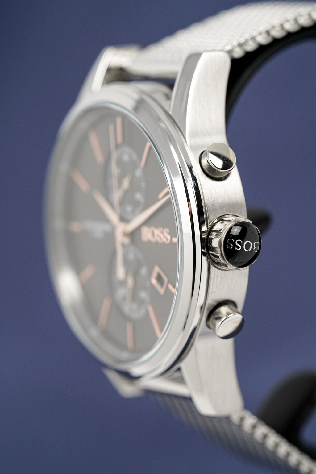 Hugo Boss Men S Watch Chronograph Jet Grey Hb1513440 -korean beauty