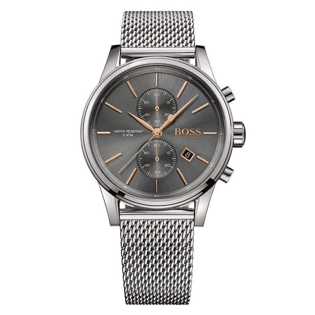 Hugo Boss Men S Watch Chronograph Jet Grey Hb1513440 -korean beauty