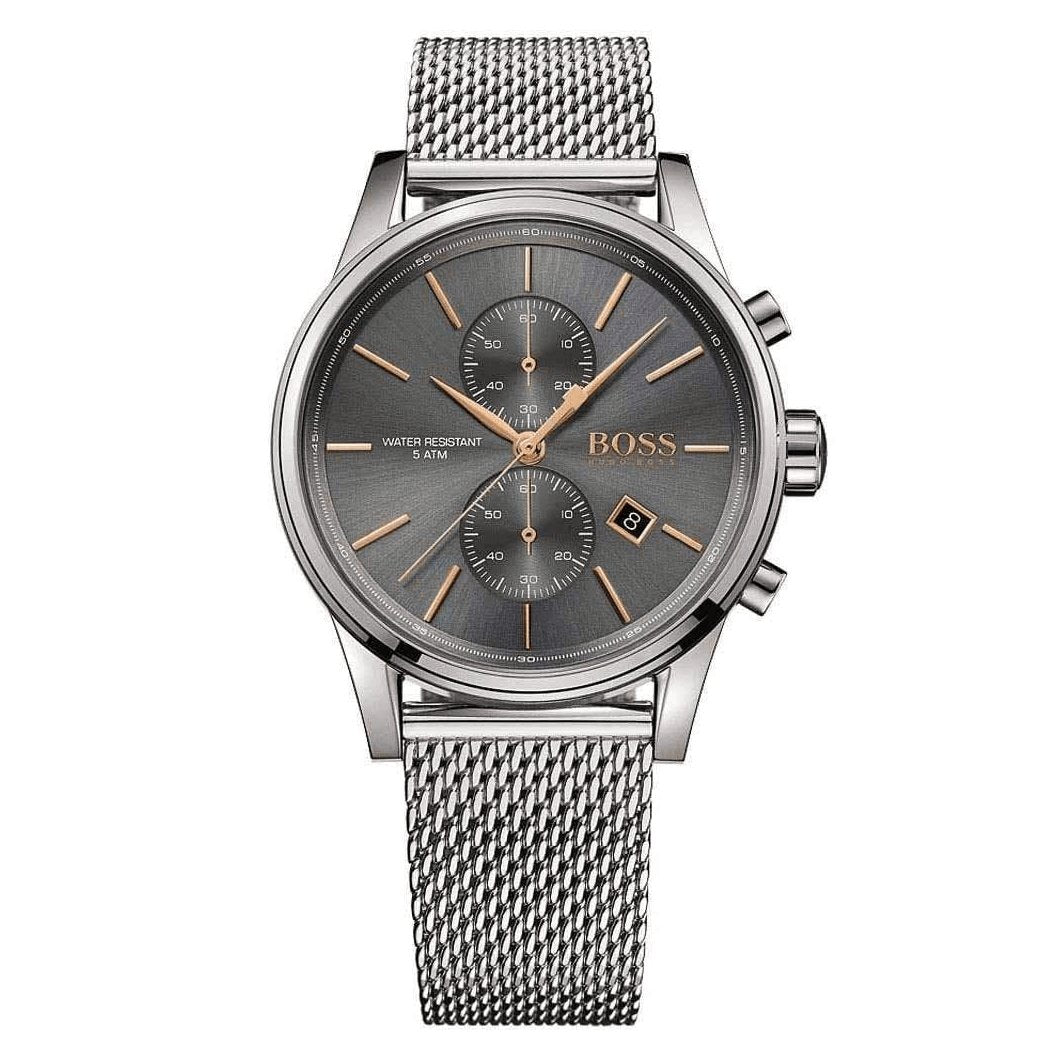 Hugo Boss Men S Watch Chronograph Jet Grey Hb1513440 -korean beauty