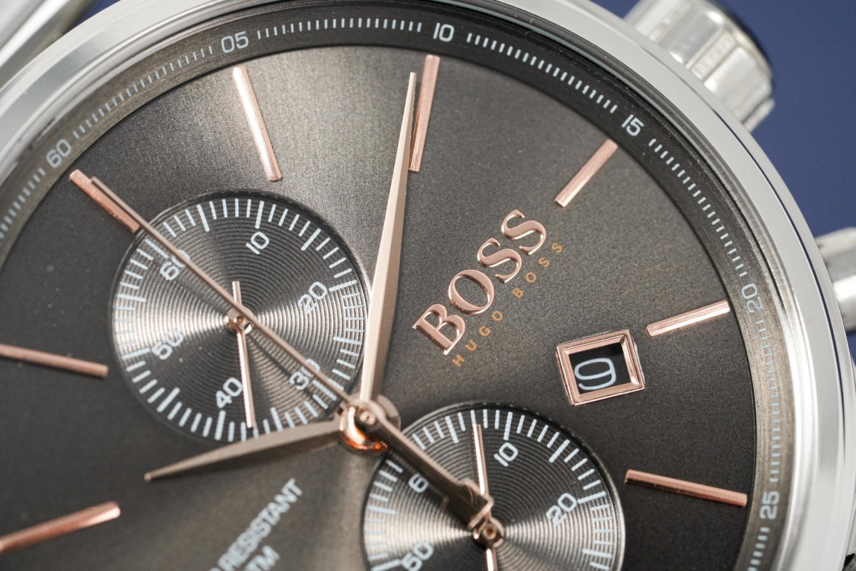 Hugo Boss Men S Watch Chronograph Jet Grey Hb1513440 -korean beauty