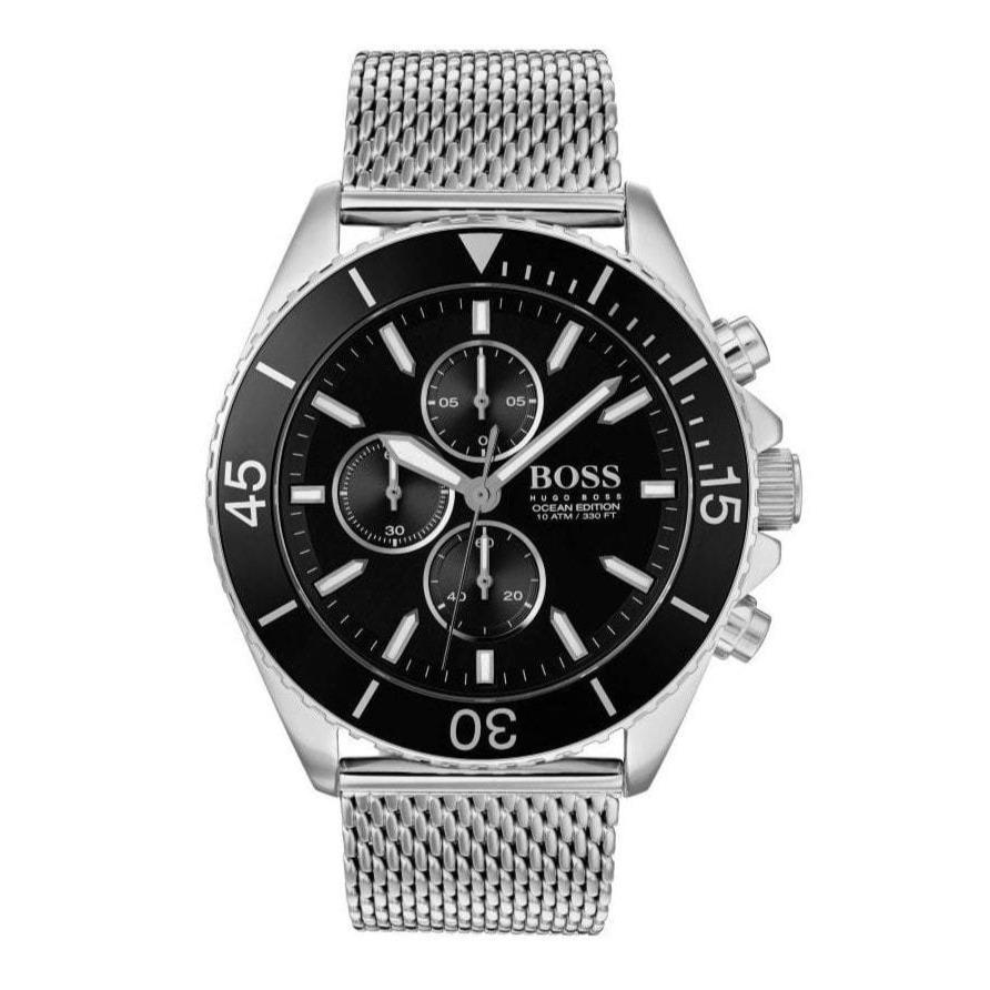 Hugo Boss Men S Watch Chronograph Ocean Edition Black Hb1513701 -korean beauty