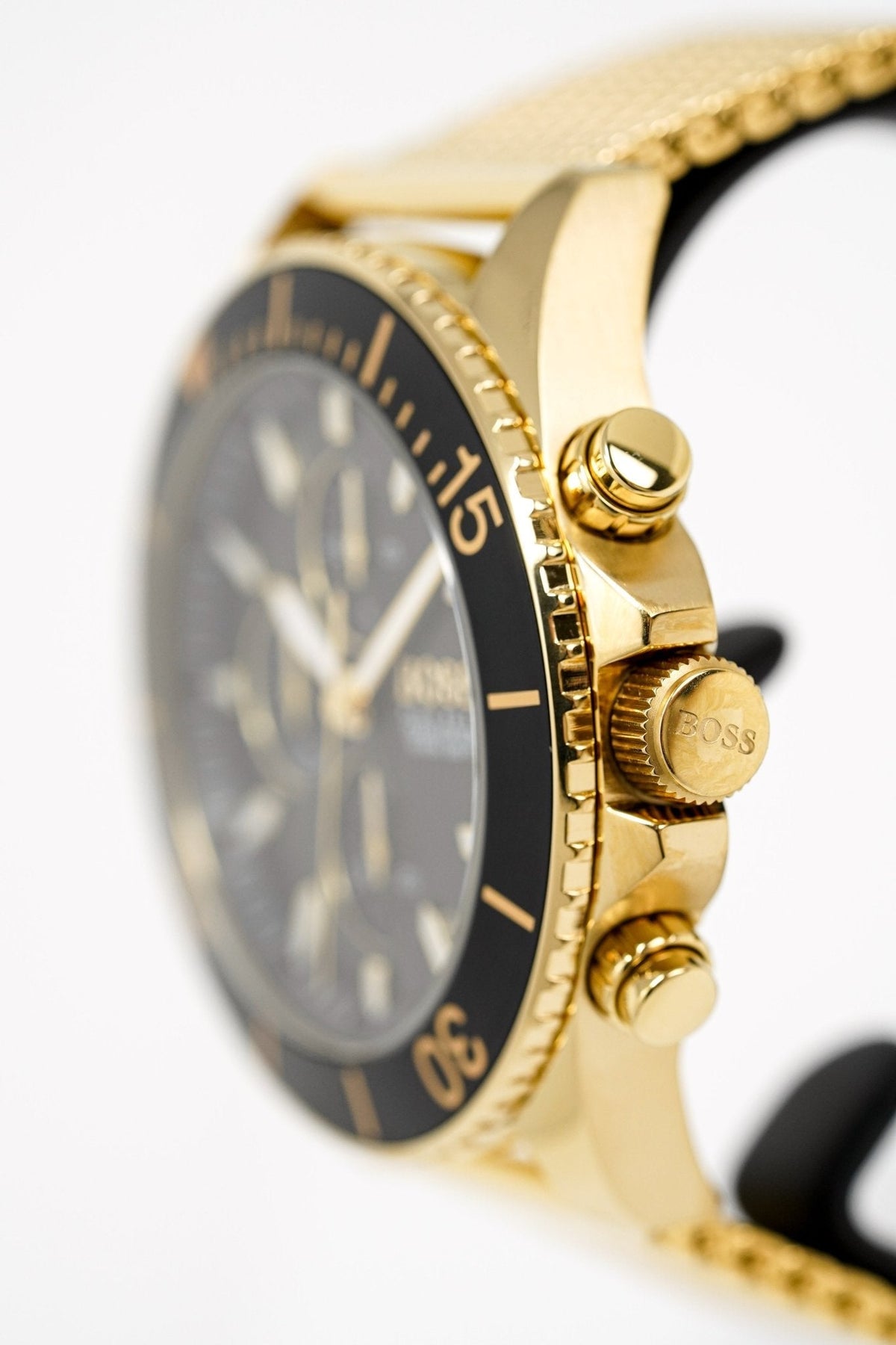 Hugo Boss Men S Watch Chronograph Ocean Edition Gold Hb1513703 -korean beauty