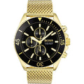 Hugo Boss Men S Watch Chronograph Ocean Edition Gold Hb1513703 -korean beauty
