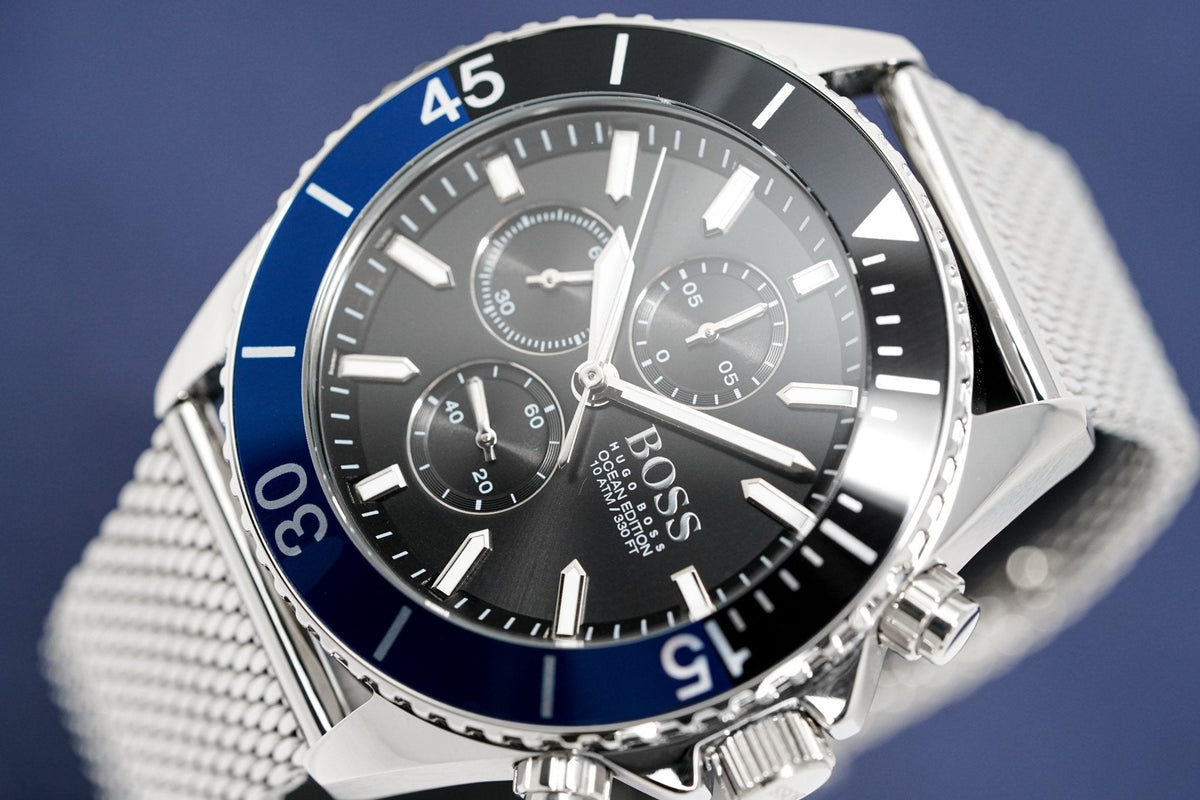Hugo Boss Men S Watch Chronograph Ocean Edition Hb1513742 -korean beauty