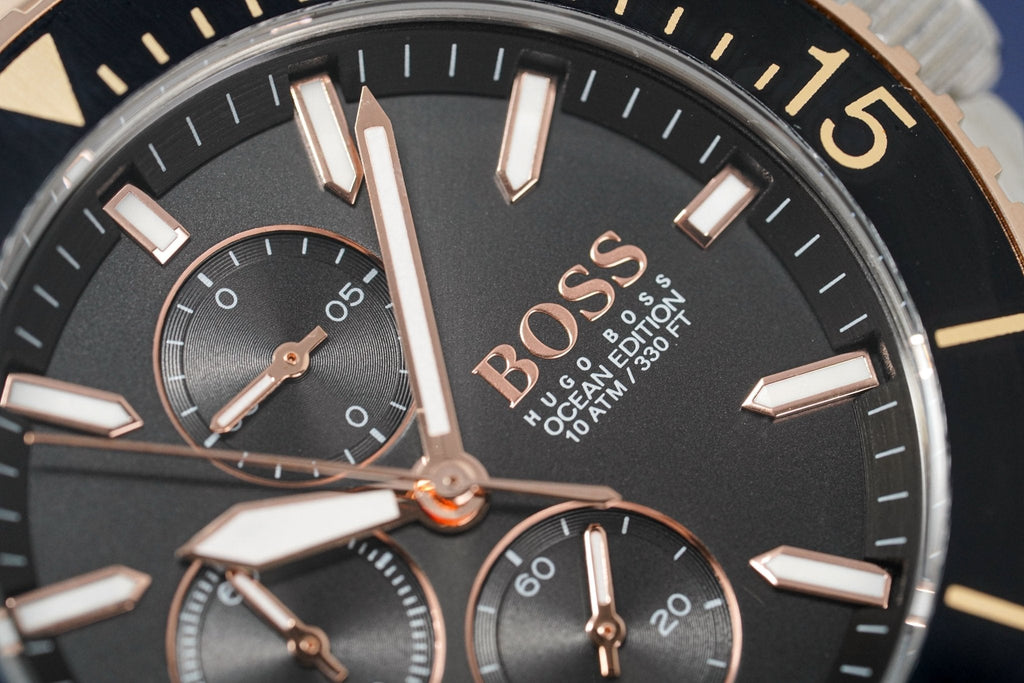 Hugo Boss Men S Watch Chronograph Ocean Edition Two Tone Hb1513705 -korean beauty